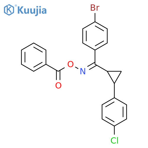 1-(2-[[(BENZOYLOXY)IMINO](4-BROMOPHENYL)METHYL]CYCLOPROPYL)-4-CHLOROBENZENE structure