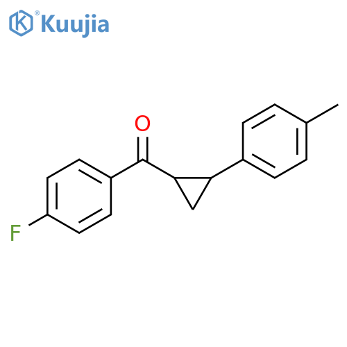Methanone, (4-fluorophenyl)[2-(4-methylphenyl)cyclopropyl]- structure