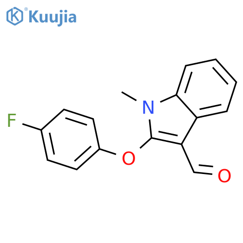 2-(4-Fluorophenoxy)-1-methyl-1h-indole-3-carbaldehyde structure
