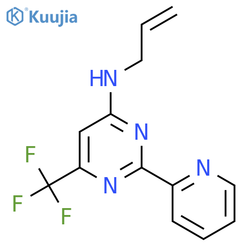N-allyl-2-(2-pyridinyl)-6-(trifluoromethyl)-4-pyrimidinamine structure