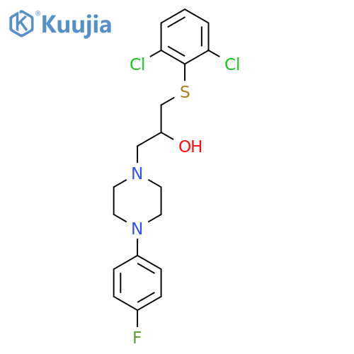 1-[(2,6-DICHLOROPHENYL)SULFANYL]-3-[4-(4-FLUOROPHENYL)PIPERAZINO]-2-PROPANOL structure