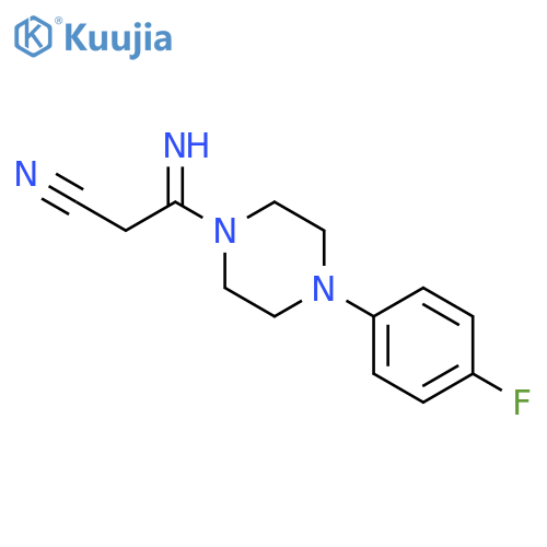 3-[4-(4-Fluorophenyl)piperazin-1-yl]-3-iminopropionitrile structure