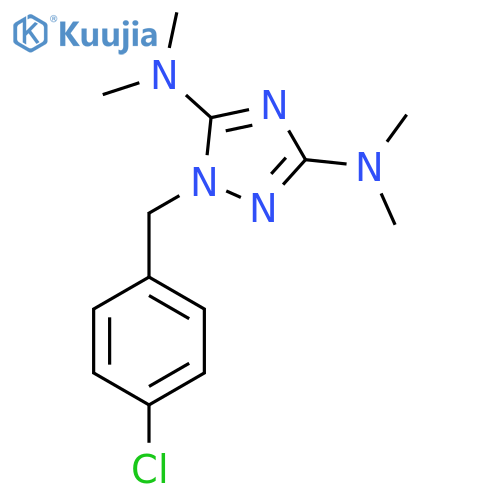 1-(4-CHLOROBENZYL)-N3,N3,N5,N5-TETRAMETHYL-1H-1,2,4-TRIAZOLE-3,5-DIAMINE structure