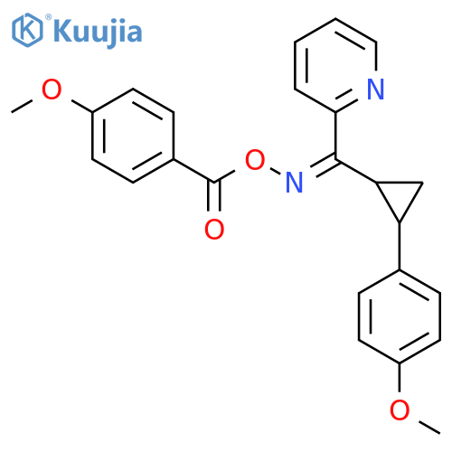 2-{{[(4-Methoxybenzoyl)oxy]imino}[2-(4-methoxyphenyl)cyclopropyl]methyl}pyridine structure