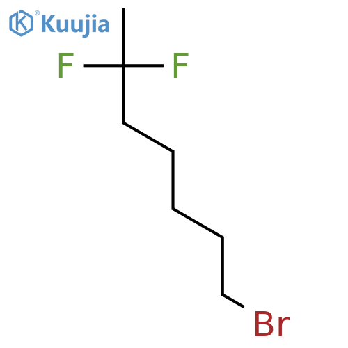 Heptane, 1-bromo-6,6-difluoro- structure