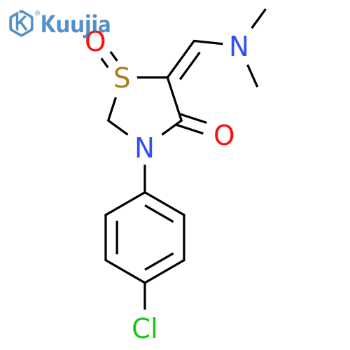 3-(4-Chlorophenyl)-5-[(dimethylamino)methylene]-4-oxo-1,3-thiazolan-1-ium-1-olate structure
