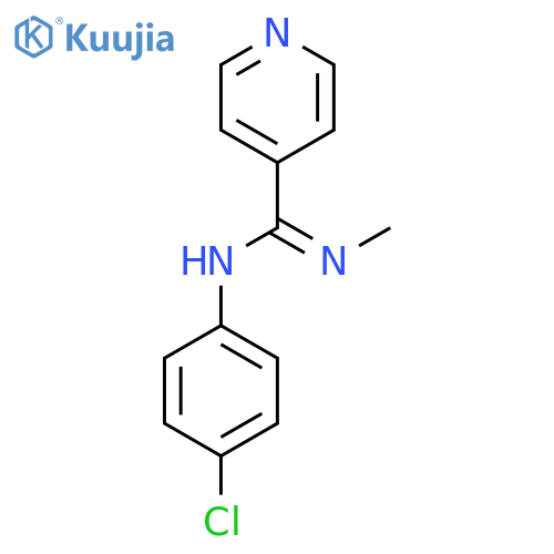 N-(4-CHLOROPHENYL)-N'-METHYL-4-PYRIDINECARBOXIMIDAMIDE structure
