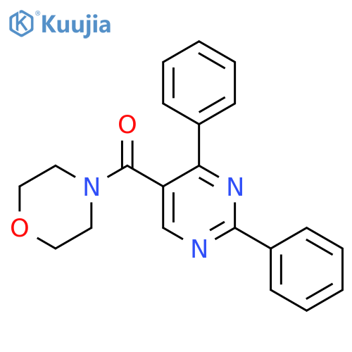 (2,4-Diphenyl-5-pyrimidinyl)(morpholino)methanone structure