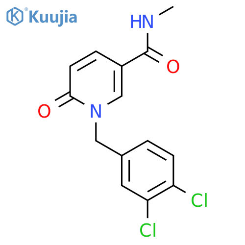 1-(3,4-Dichlorobenzyl)-N-methyl-6-oxo-1,6-dihydro-3-pyridinecarboxamide structure