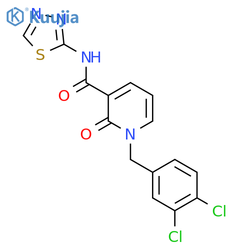 1-(3,4-dichlorobenzyl)-2-oxo-N-(1,3,4-thiadiazol-2-yl)-1,2-dihydro-3-pyridinecarboxamide structure