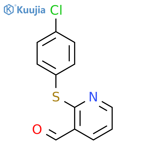 2-(4-Chlorophenyl)SulfanylNicotinaldehyde structure