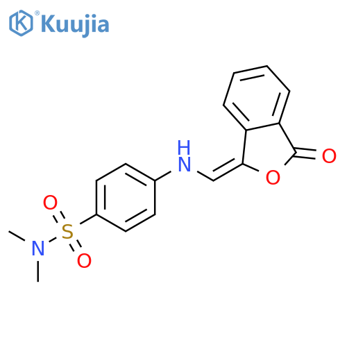 Benzenesulfonamide,N,N-dimethyl-4-[[(3-oxo-1(3H)-isobenzofuranylidene)methyl]amino]- structure