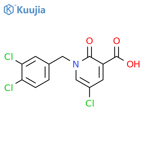 5-Chloro-1-(3,4-dichlorobenzyl)-2-oxo-1,2-dihydro-3-pyridinecarboxylic acid structure