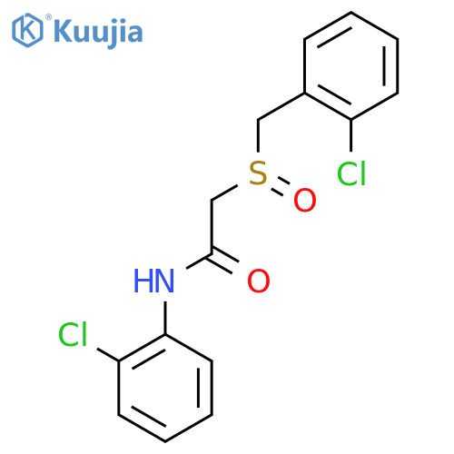 2-[(2-CHLOROBENZYL)SULFINYL]-N-(2-CHLOROPHENYL)ACETAMIDE structure