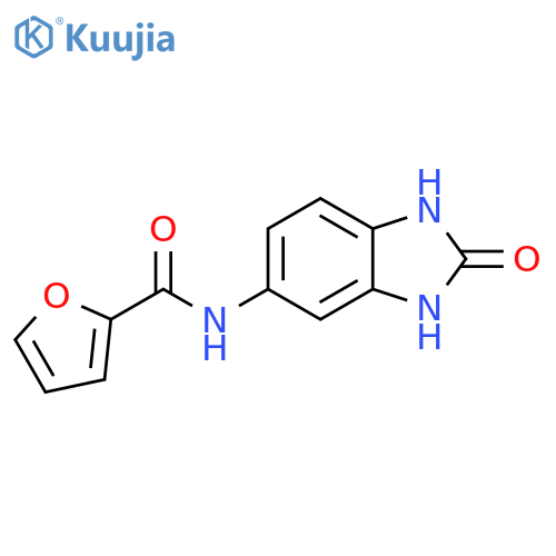 N-(2-oxo-2,3-dihydro-1H-1,3-benzodiazol-5-yl)fura n-2-carboxamide structure