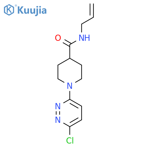 N-Allyl-1-(6-chloro-3-pyridazinyl)-4-piperidinecarboxamide structure