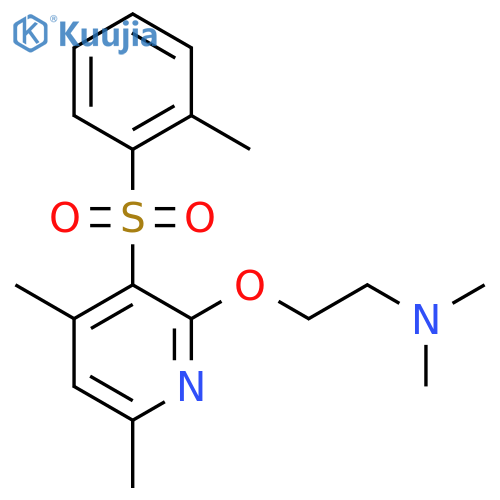 2-({4,6-Dimethyl-3-[(2-methylphenyl)sulfonyl]-2-pyridinyl}oxy)-N,N-dimethyl-1-ethanamine structure