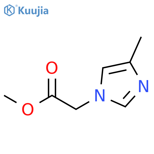 Methyl 2-(4-methyl-1H-imidazol-1-yl)acetate structure