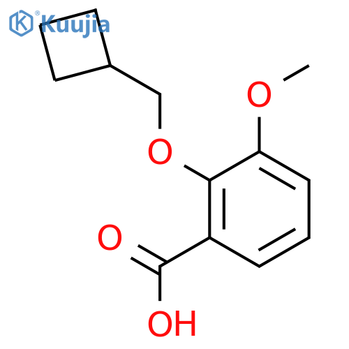 2-(Cyclobutylmethoxy)-3-methoxybenzoic acid structure