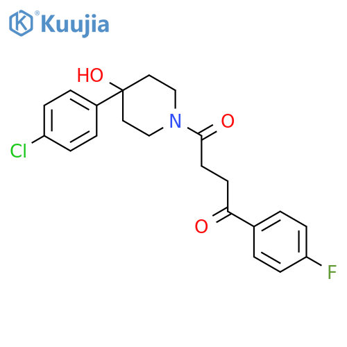 1-(4-(4-Chlorophenyl)-4-hydroxypiperidin-1-yl)-4-(4-fluorophenyl)butane-1,4-dione structure