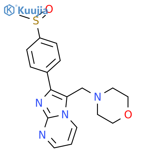 2-[4-(methylsulfinyl)phenyl]-3-(morpholin-4-ylmethyl)imidazo[1,2-a]pyrimidine structure