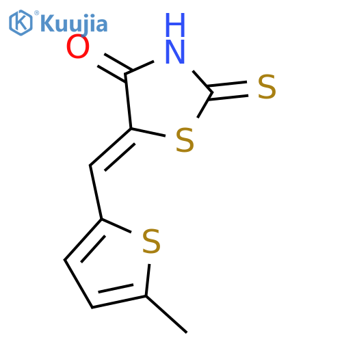 (5E)-2-Mercapto-5-(5-methyl-2-thienyl)methylene-1,3-thiazol-4(5H)-one structure