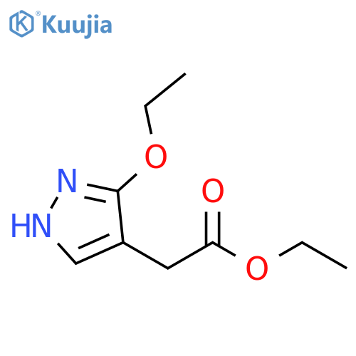 1H-Pyrazole-4-acetic acid, 3-ethoxy-, ethyl ester structure