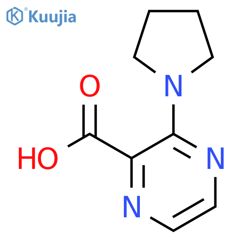3-(Pyrrolidin-1-yl)pyrazine-2-carboxylic Acid structure