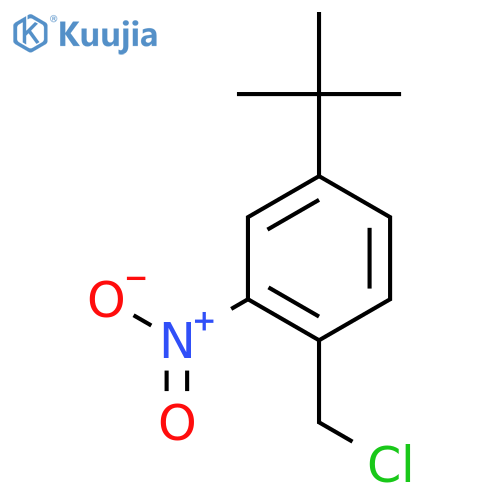 Benzene,1-(chloromethyl)-4-(1,1-dimethylethyl)-2-nitro- structure