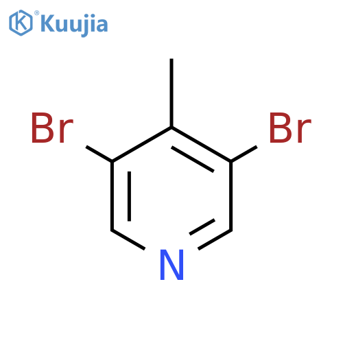 3,5-Dibromo-4-methylpyridine structure