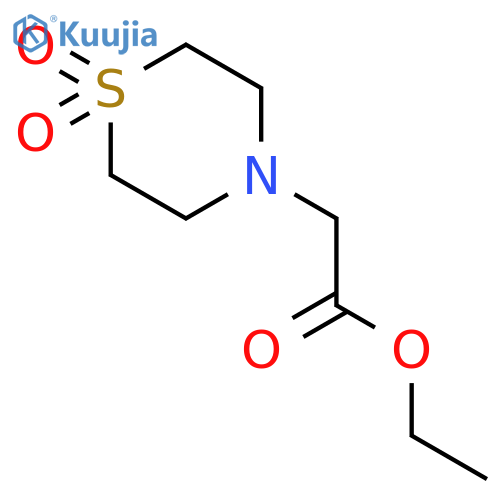 Ethyl 2-(1,1-dioxidothiomorpholino)acetate structure