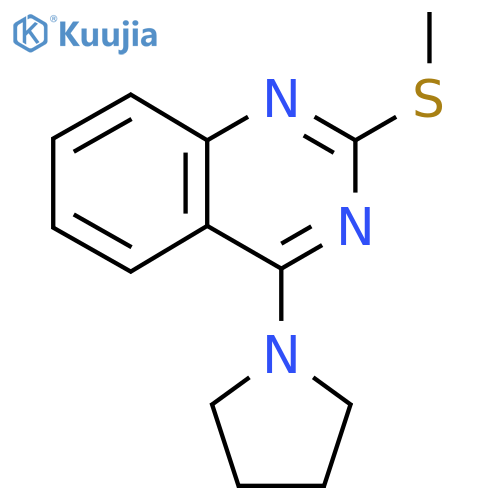 2-(Methylsulfanyl)-4-(1-pyrrolidinyl)quinazoline structure