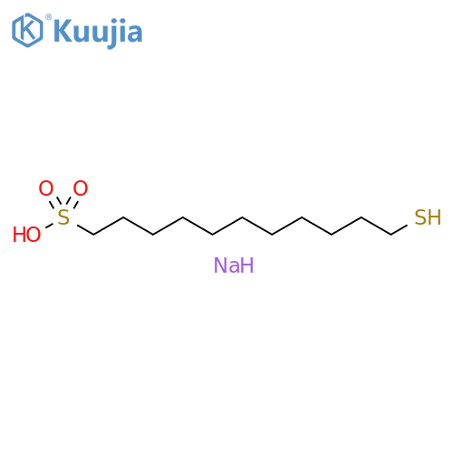 1-Undecanesulfonic acid, 11-mercapto-, sodium salt (1:1) structure
