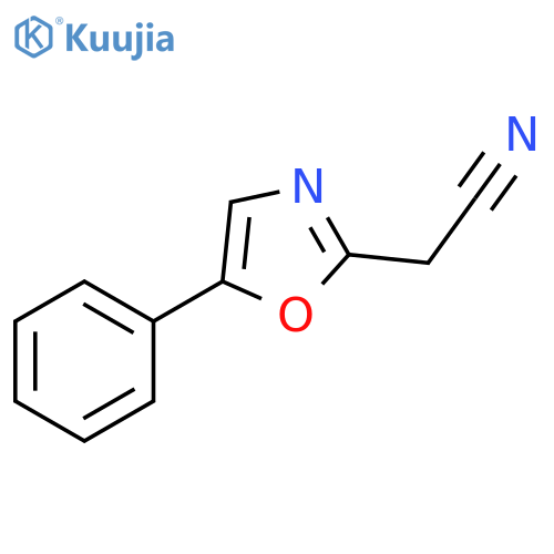 2-(5-Phenyloxazol-2-yl)acetonitrile structure