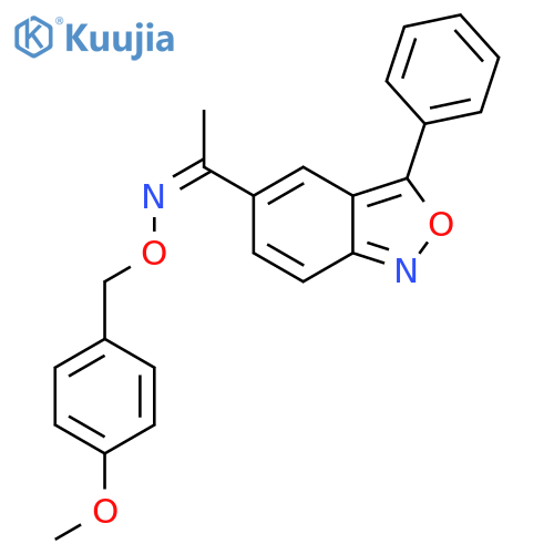 1-(3-PHENYL-2,1-BENZISOXAZOL-5-YL)-1-ETHANONE O-(4-METHOXYBENZYL)OXIME structure