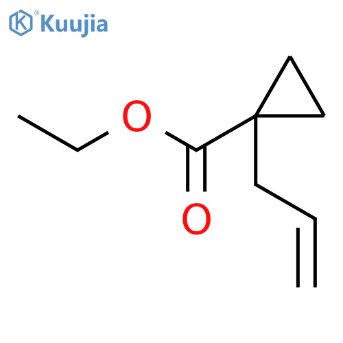 Cyclopropanecarboxylic acid, 1-(2-propenyl)-, ethyl ester (9CI) structure