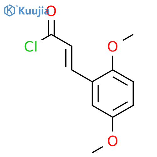 (e)-3-(2,5-Dimethoxyphenyl)acryloyl Chloride structure
