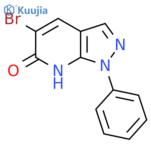 5-Bromo-1-phenyl-1H-pyrazolo[3,4-b]pyridin-6(7H)-one structure