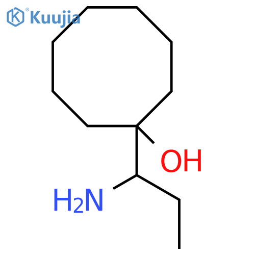 1-(1-Aminopropyl)cyclooctan-1-ol structure