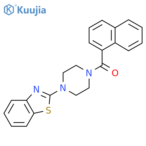 2-4-(naphthalene-1-carbonyl)piperazin-1-yl-1,3-benzothiazole structure