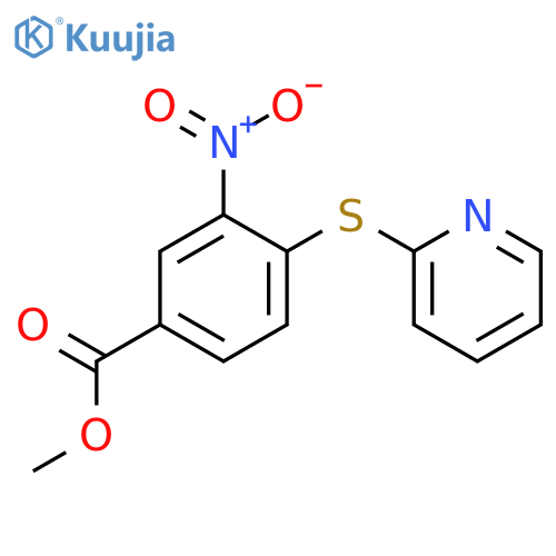 Methyl 3-nitro-4-(pyridin-2-ylthio)benzoate structure