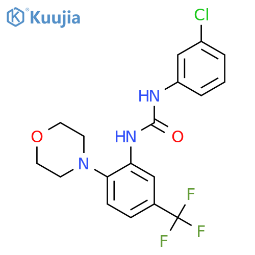 1-(3-Chlorophenyl)-3-(2-morpholin-4-YL-5-(trifluoromethyl)phenyl)urea structure