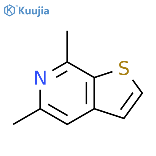 Thieno[2,3-c]pyridine,5,7-dimethyl- structure