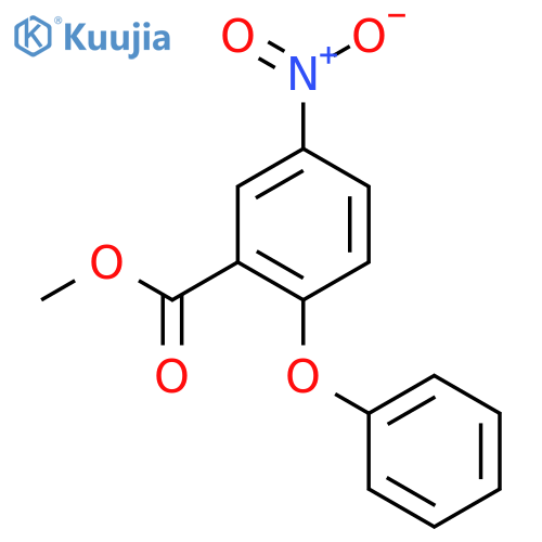 Benzoic acid, 5-nitro-2-phenoxy-, methyl ester structure