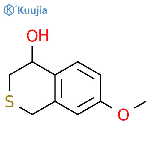 7-methoxy-3,4-dihydro-1h-isothiochromen-4-ol structure