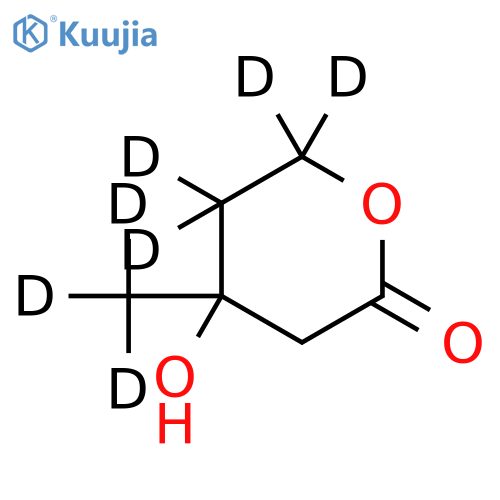 (±)-Mevalonolactone-4,4,5,5,6,6,6-d7 structure
