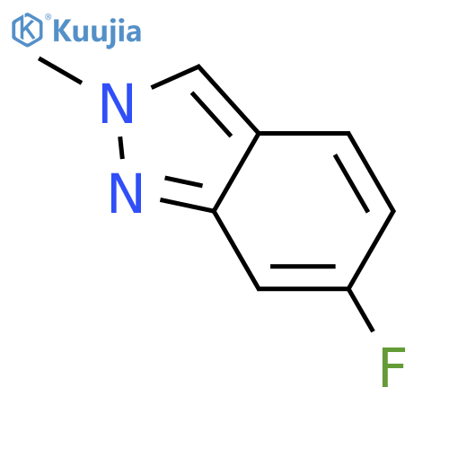 6-Fluoro-2-methyl-2H-indazole structure