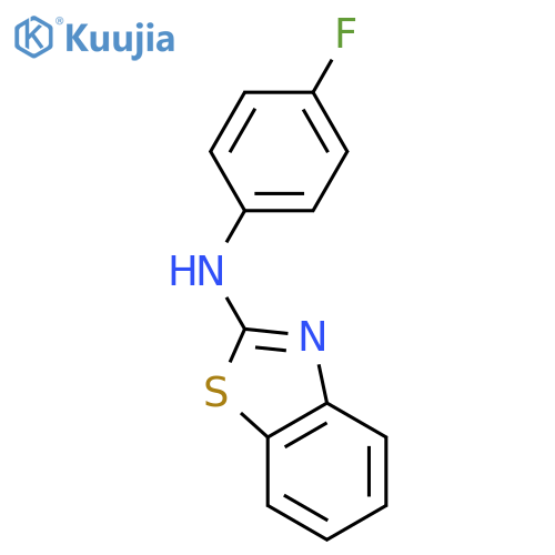 N-(4-Fluorophenyl)-1,3-benzothiazol-2-amine structure