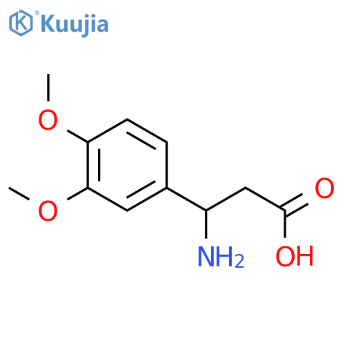 3-Amino-3-(3,4-dimethoxyphenyl)propanoic acid structure