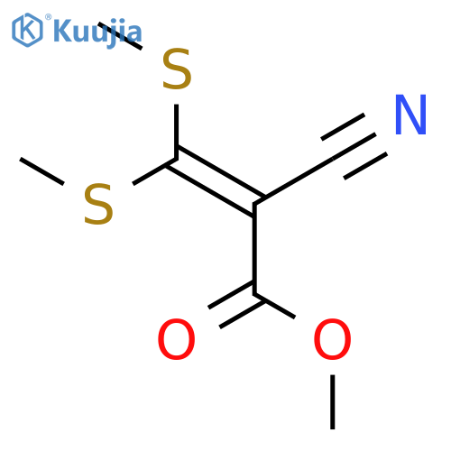 Methyl 2-Cyano-3,3-bis(methylthio)acrylate structure